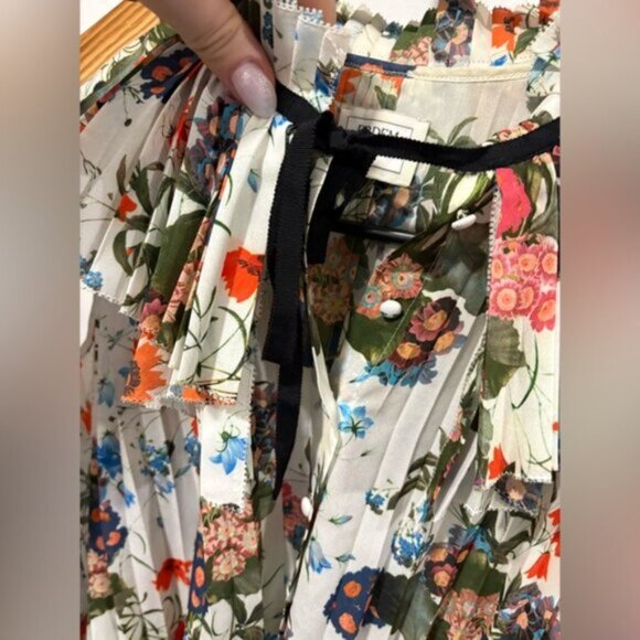 Erdem x H&M pleated floral print sleeveless blouse top - Picture 6 of 10